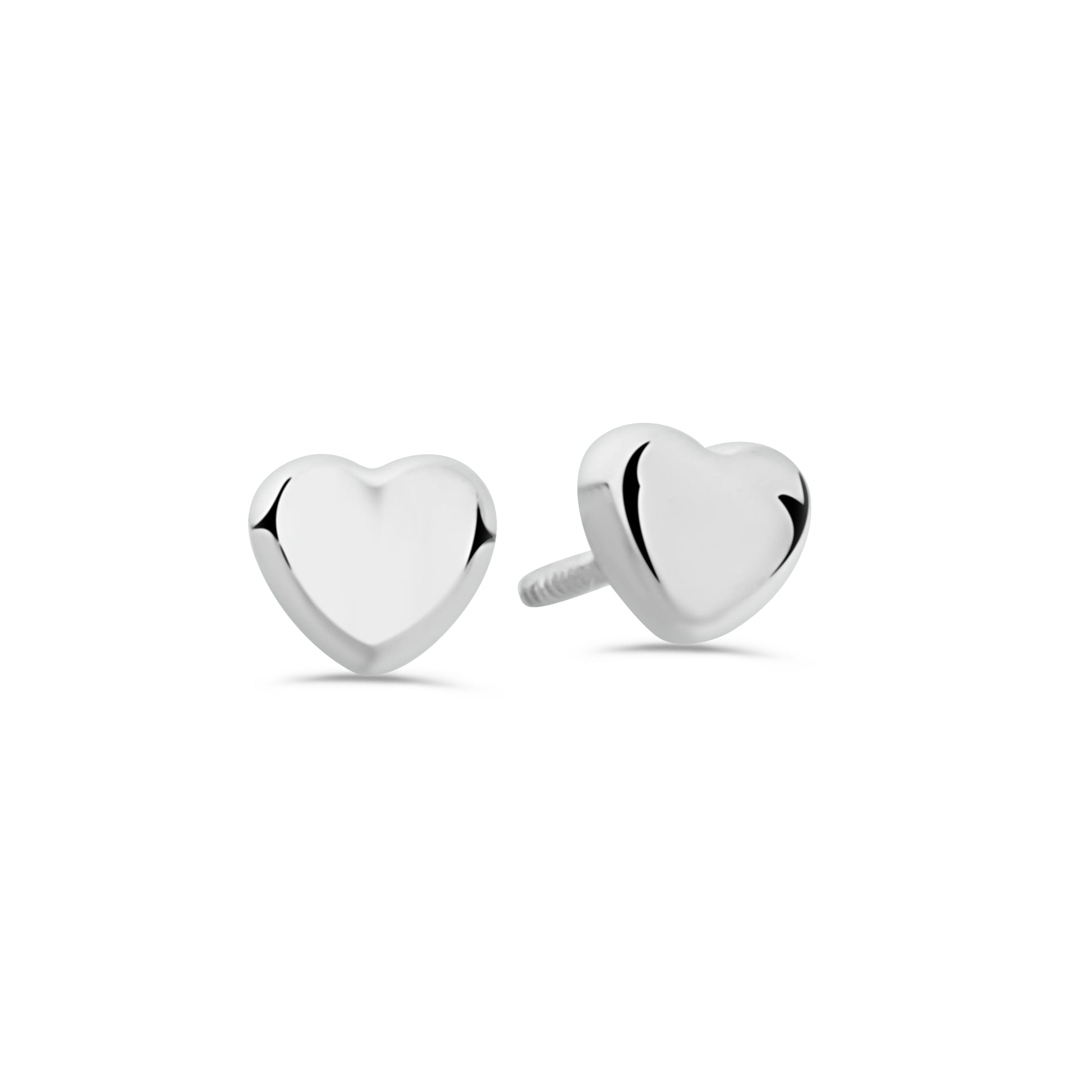 GIOVE MIO: Aretes Studs en Oro Blanco de 18kt con Cierre de Seguridad y Coral - ¡Atrévete a Brillar con Estilo! ORO 18KT / BLANCO