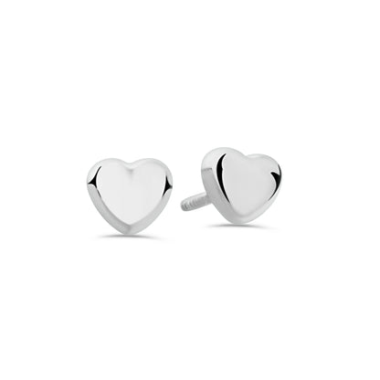 GIOVE MIO: Aretes Studs en Oro Blanco de 18kt con Cierre de Seguridad y Coral - ¡Atrévete a Brillar con Estilo! ORO 18KT / BLANCO