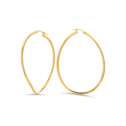 GIOVE MIO 18KT YELLOW GOLD HOOP EARRINGS