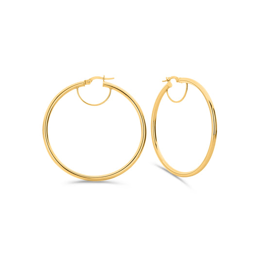 GIOVE MIO 18KT YELLOW GOLD HOOP EARRINGS
