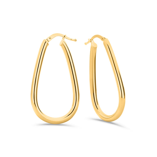 GIOVE MIO 18KT YELLOW GOLD HOOP EARRINGS