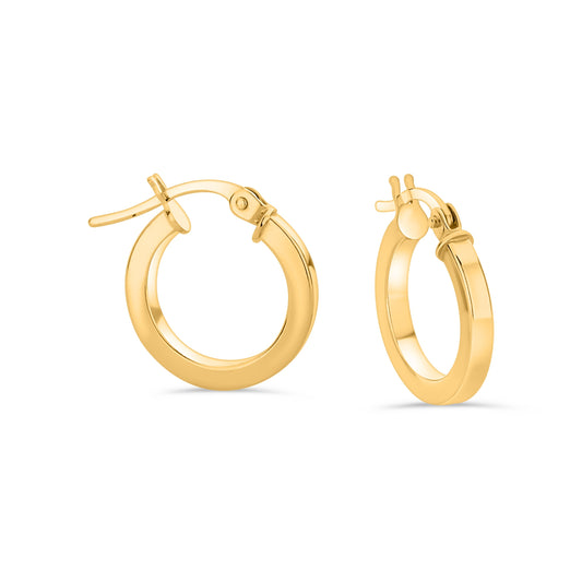 GIOVE MIO Argollas en Oro Amarillo de 18Kt. Oro 18Kt / Amarillo / 13.8MM TUB 2X2MM