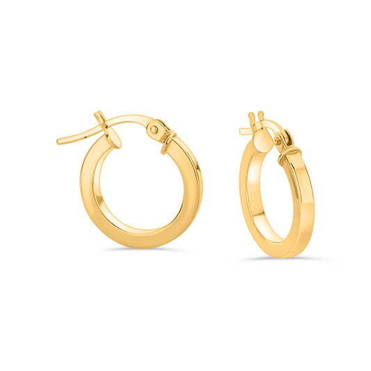 GIOVE MIO 18KT YELLOW GOLD HOOP EARRINGS