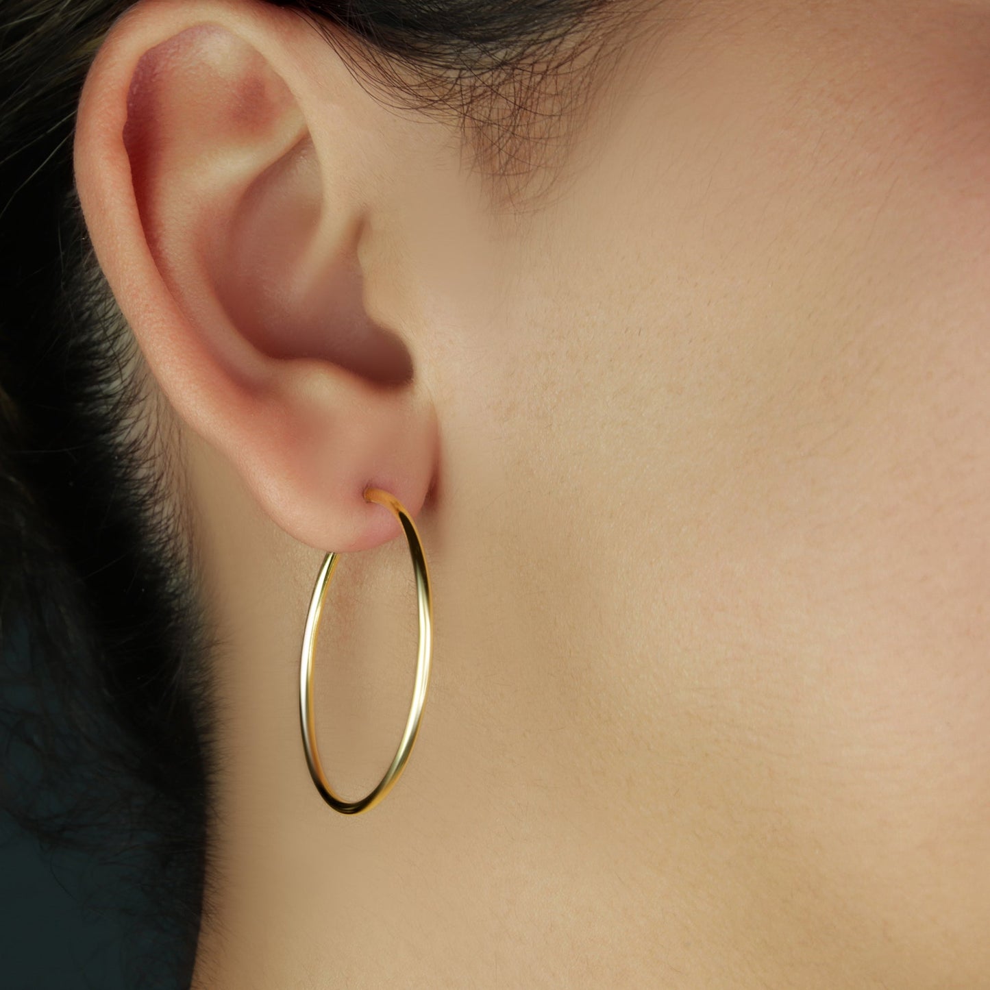 GIOVE MIO Argollas en Oro Amarillo de 18Kt. Oro 18Kt / Amarillo / 32MM TUB 1.5MM