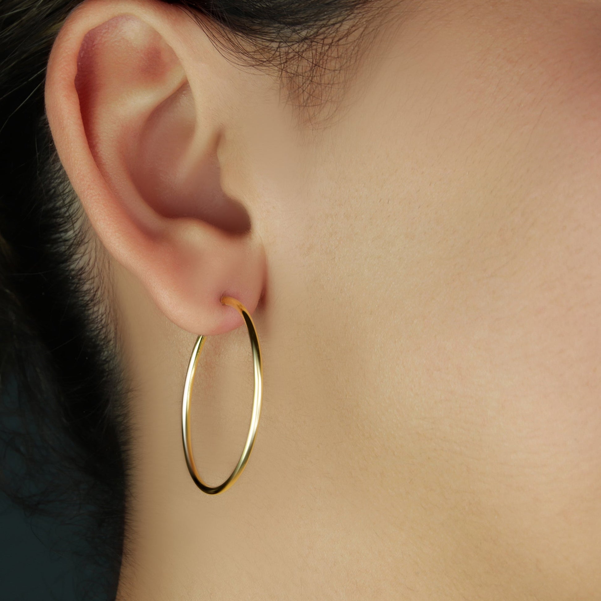 GIOVE MIO Argollas en Oro Amarillo de 18Kt. Oro 18Kt / Amarillo / 32MM TUB 1.5MM