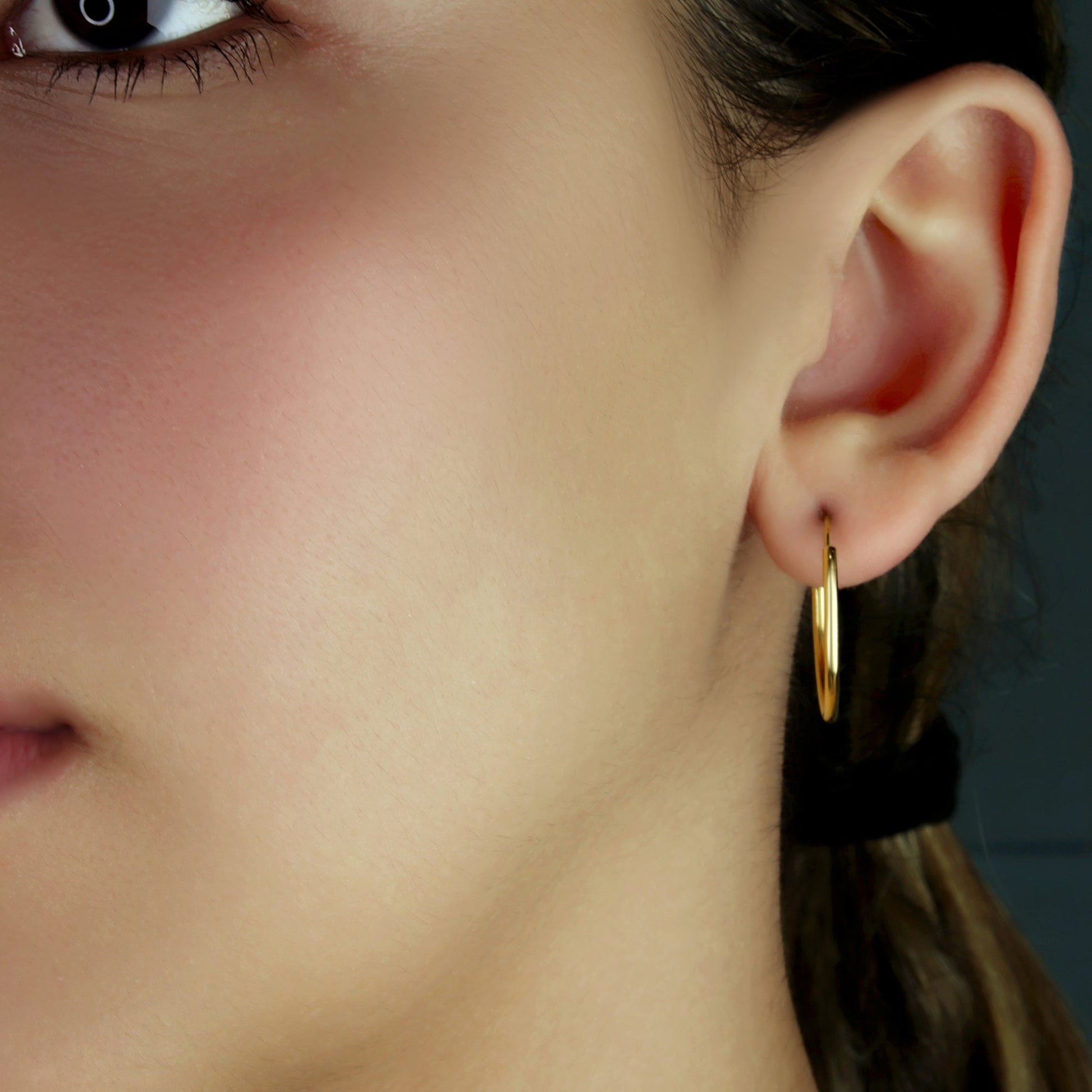 GIOVE MIO Argollas en Oro Amarillo de 18Kt. Oro 18Kt / Amarillo / 20X1MM