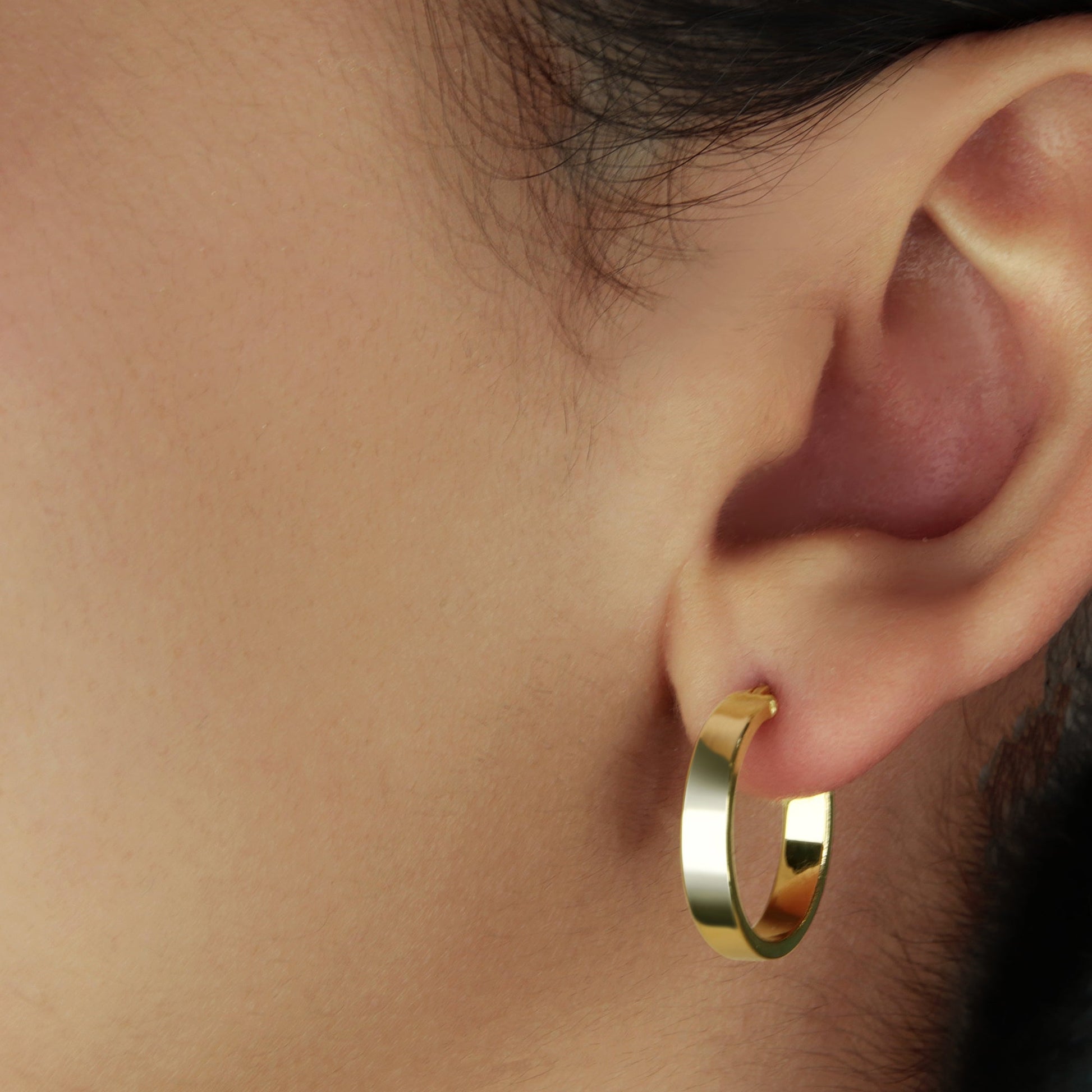 GIOVE MIO Argollas en Oro Amarillo de 18Kt. Oro 18Kt / Amarillo / 20X1MM