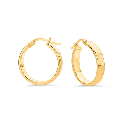 GIOVE MIO Argollas en Oro Amarillo de 18Kt. Oro 18Kt / Amarillo / 17MM TUB 3.5X1.3MM