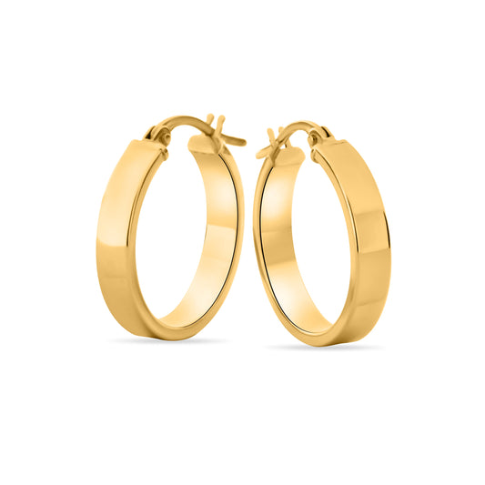 GIOVE MIO 18KT YELLOW GOLD HOOP EARRINGS