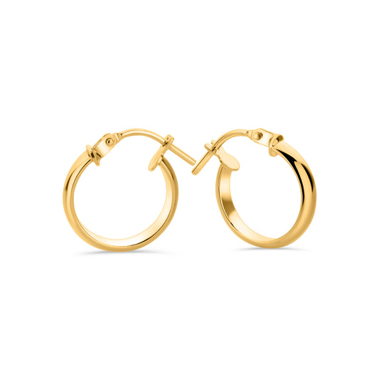 GIOVE MIO 18KT YELLOW GOLD HOOP EARRINGS