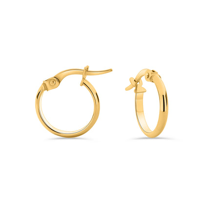 GIOVE MIO Argollas en Oro Amarillo de 18Kt. Oro 18Kt / Amarillo / 13.5MM TUB 1.7X1.3MM