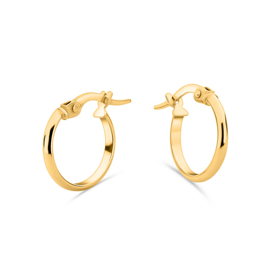 GIOVE MIO 18KT YELLOW GOLD HOOP EARRINGS