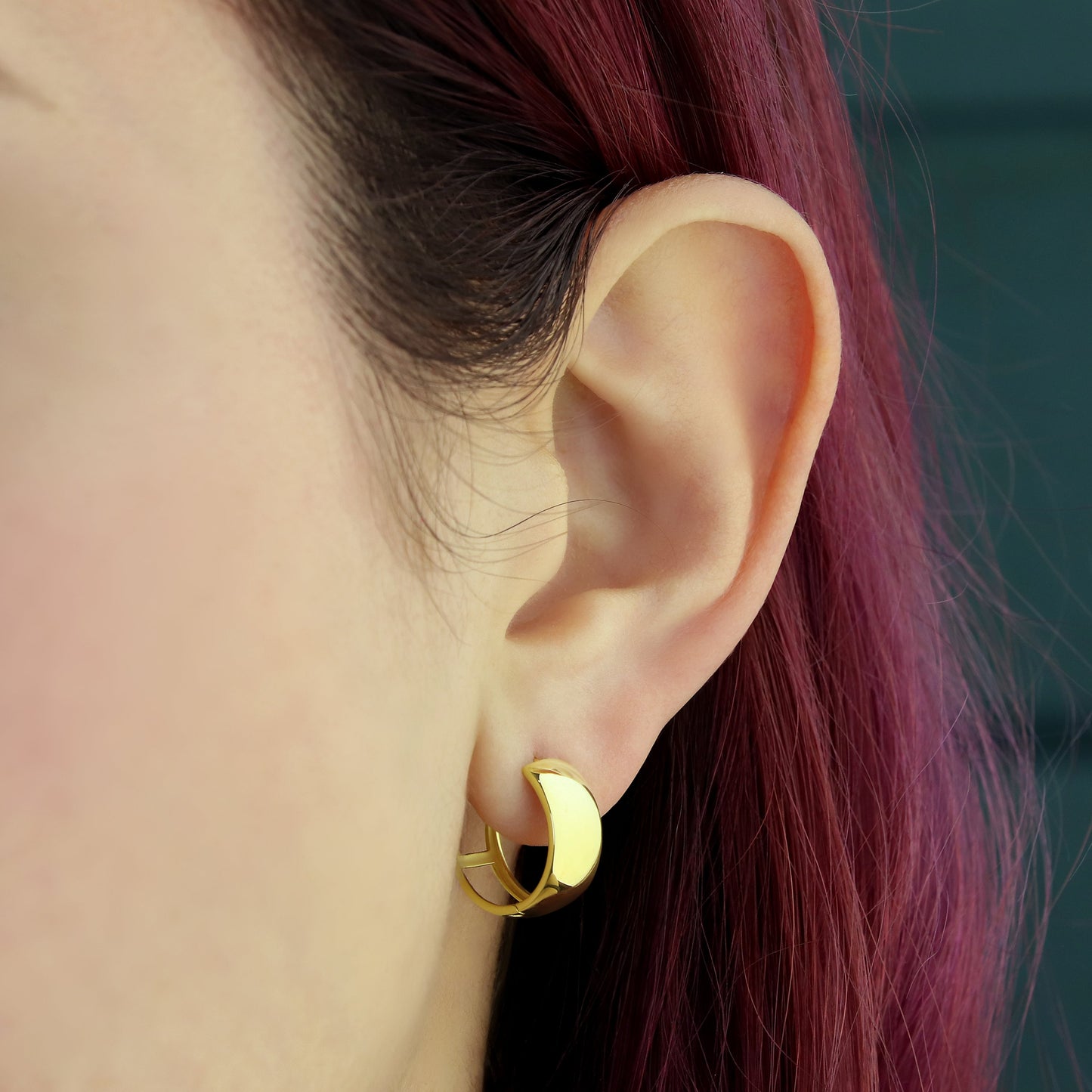 GIOVE MIO Huggies en Oro Amarillo de 18Kt. Oro 18Kt / Amarillo / 14.5MMX6MM