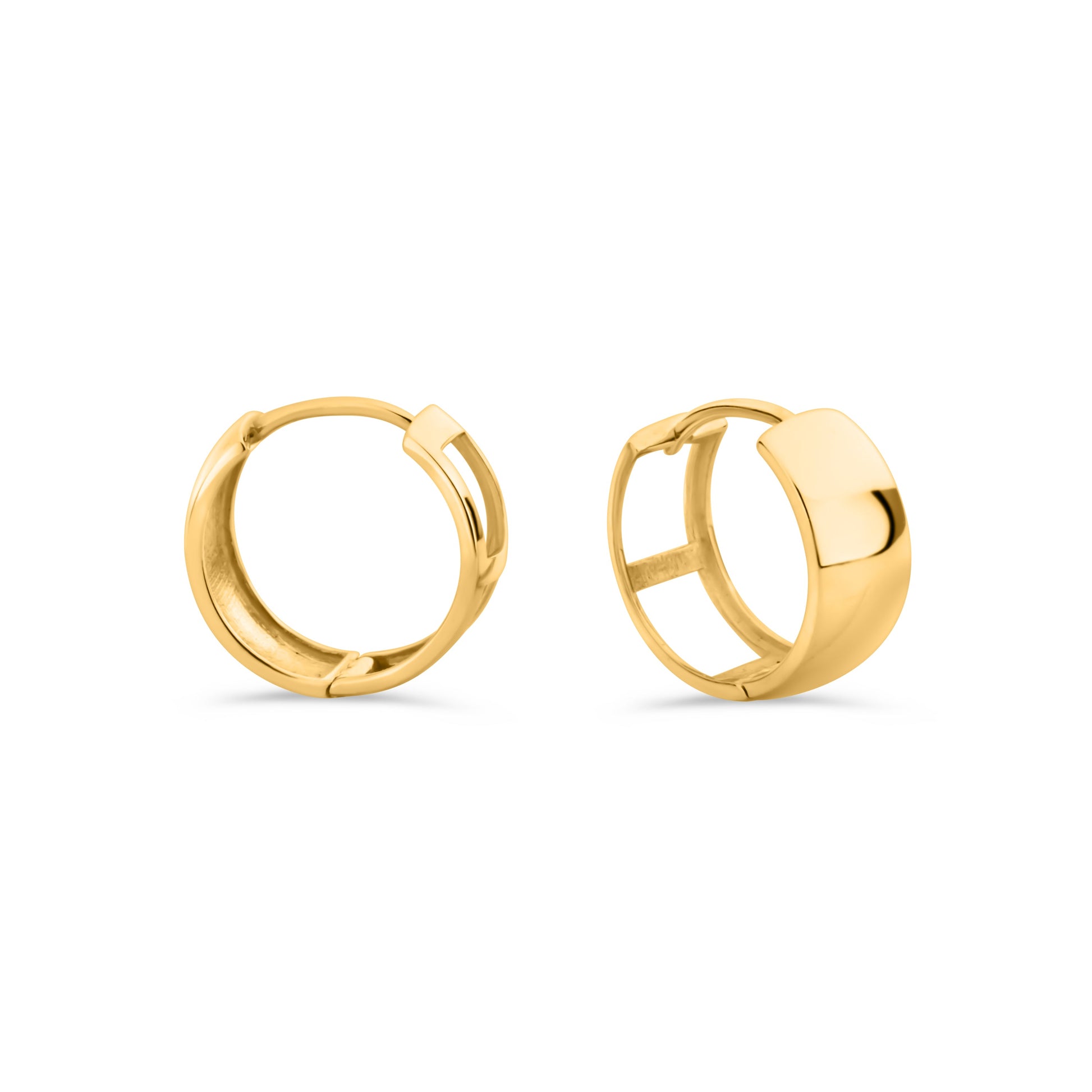 GIOVE MIO HUGGIE EARRINGS IN 18KT YELLOW GOLD