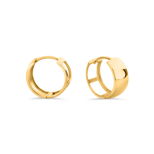 GIOVE MIO HUGGIE EARRINGS IN 18KT YELLOW GOLD