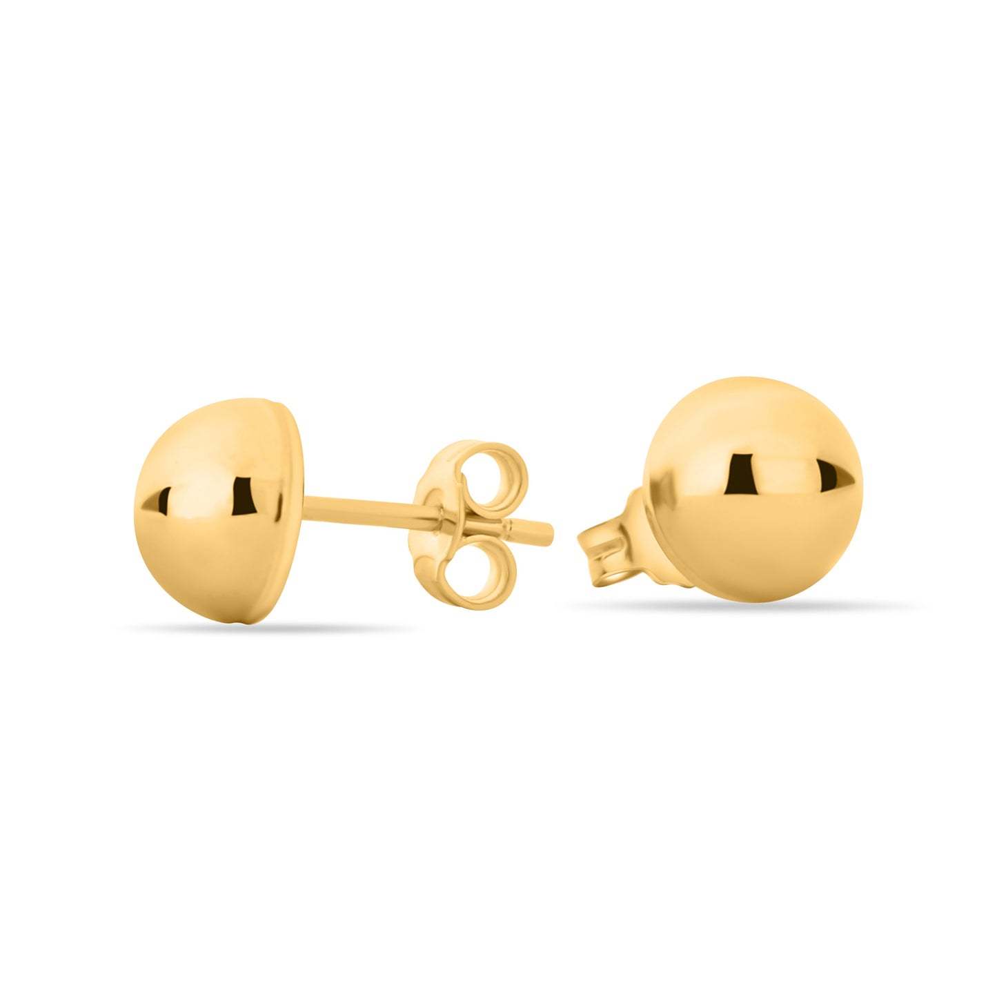 GIOVE MIO Studs de Media Bolita en Oro Amarillo de 18Kt. Oro 18Kt / Amarillo / 8MM