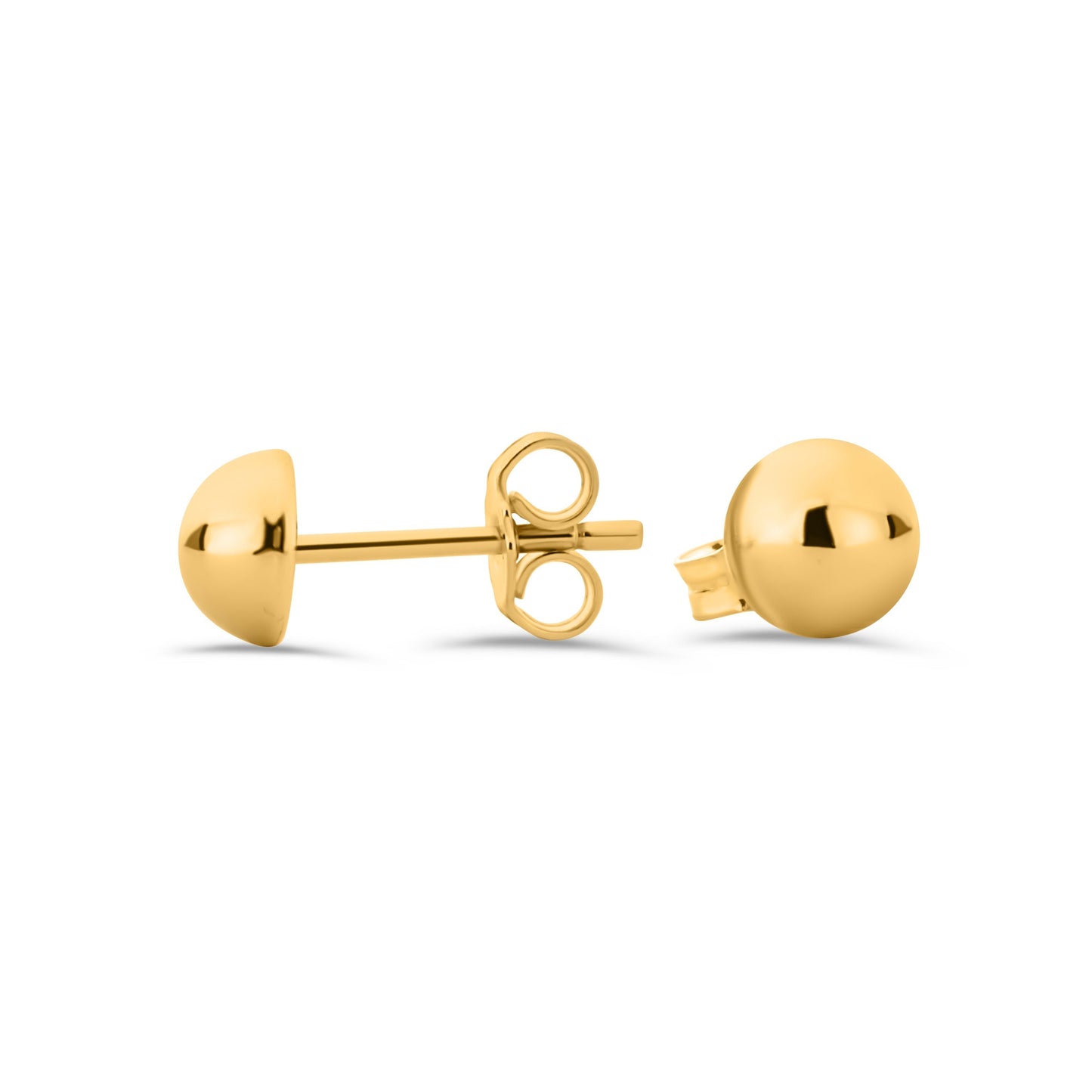 GIOVE MIO Studs de Media Bolita en Oro Amarillo de 18Kt. Oro 18Kt / Amarillo / 6MM