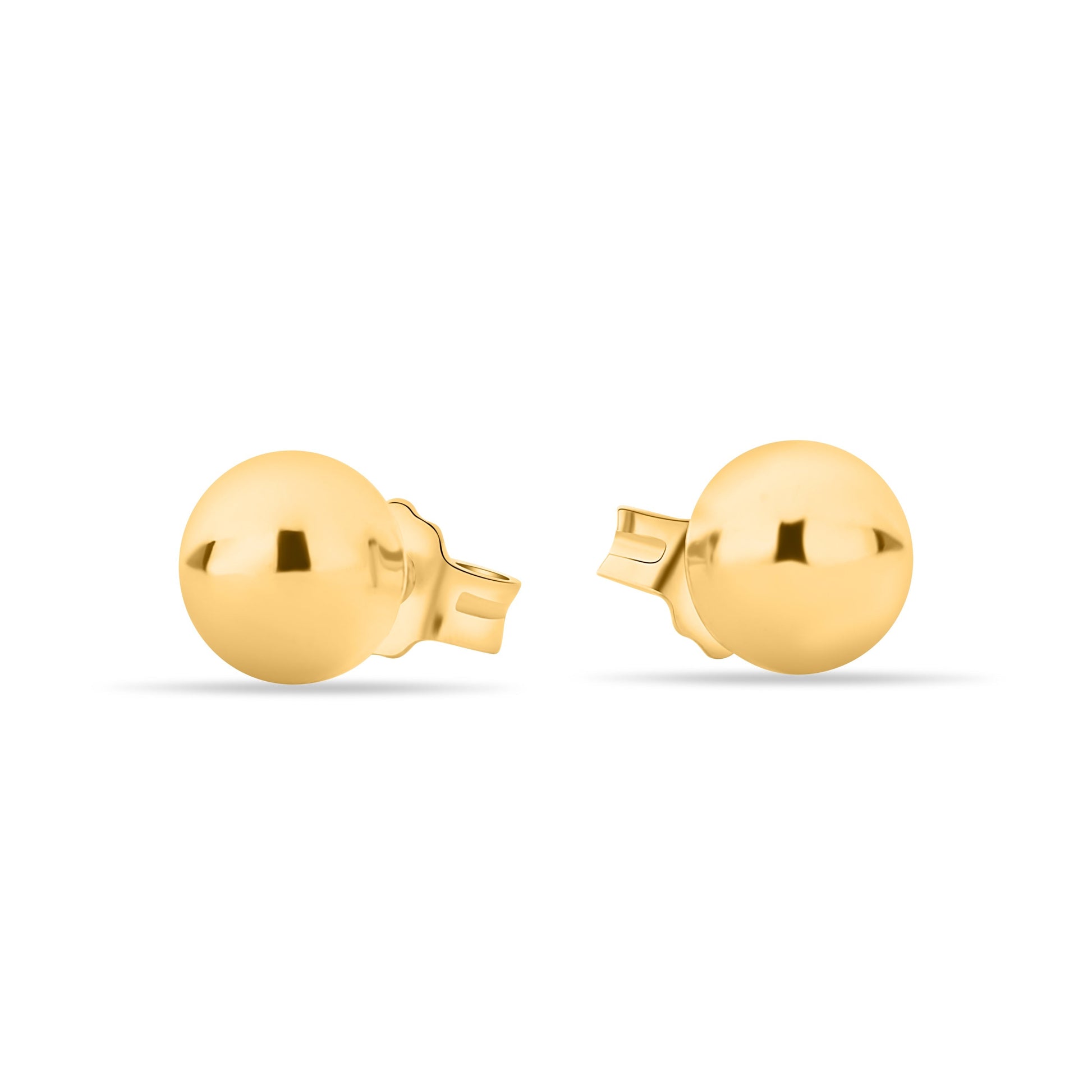 GIOVE MIO Studs de Media Bolita en Oro Amarillo de 18Kt. Oro 18Kt / Amarillo / 6MM