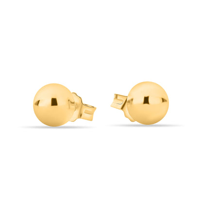 GIOVE MIO Studs de Media Bolita en Oro Amarillo de 18Kt. Oro 18Kt / Amarillo / 6MM