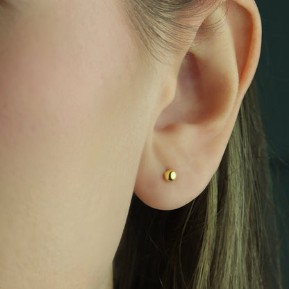 GIOVE MIO Studs de Bolita en Oro Amarillo de 18Kt. Oro 18Kt / Amarillo / 3MM
