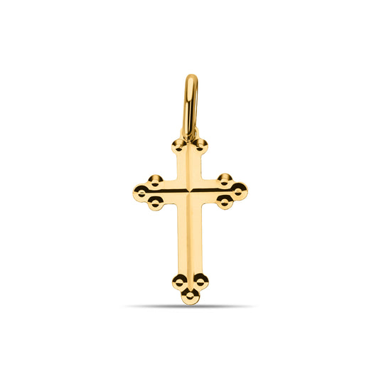 GIOVE MIO CROSS PENDANT IN 18KT YELLOW GOLD