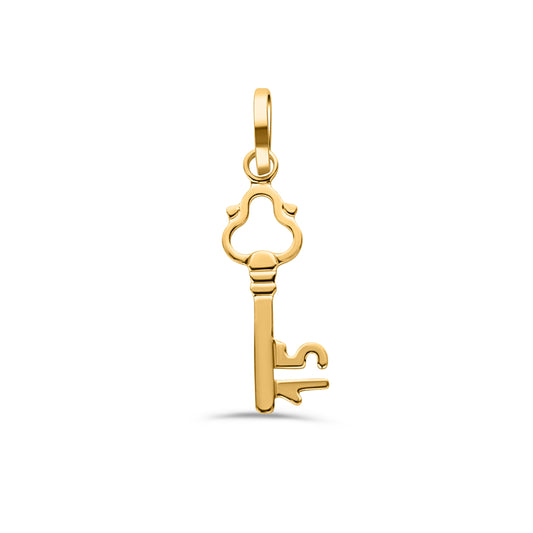 GIOVE MIO KEY OR LOCK PENDANT IN 18KT YELLOW GOLD