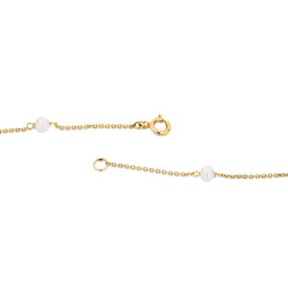 GIOVE MIO: Joya de oro amarillo con medalla de la Virgen Milagrosa y perla - Regalo único y significativo para esa persona especial. ¡Hazla sentir especial con esta cadena elegante y llena de propósito! ORO 18KT / AMARILLO