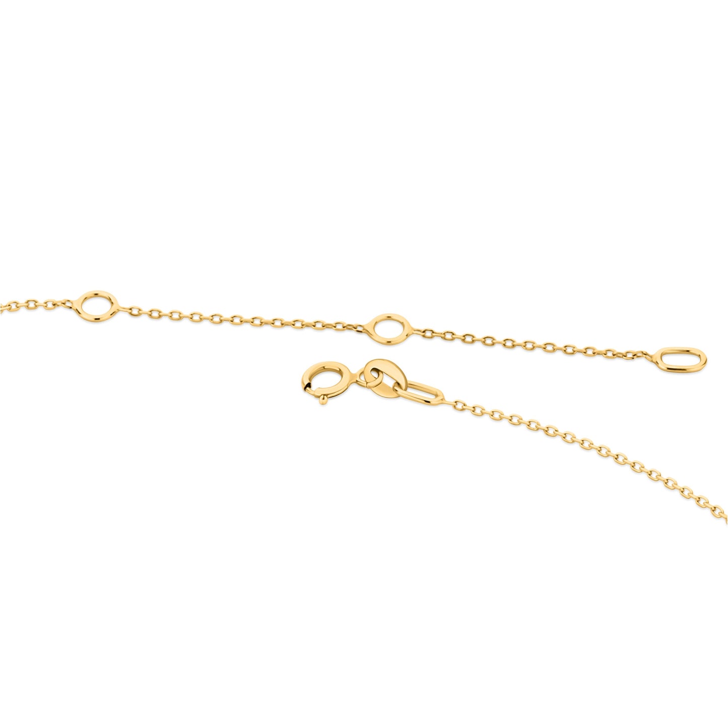 GIOVE MIO Cadena con Cruz en Oro Amarillo de 14Kt con Circonias Cúbicas. Oro 14Kt / Amarillo / 7X10MM