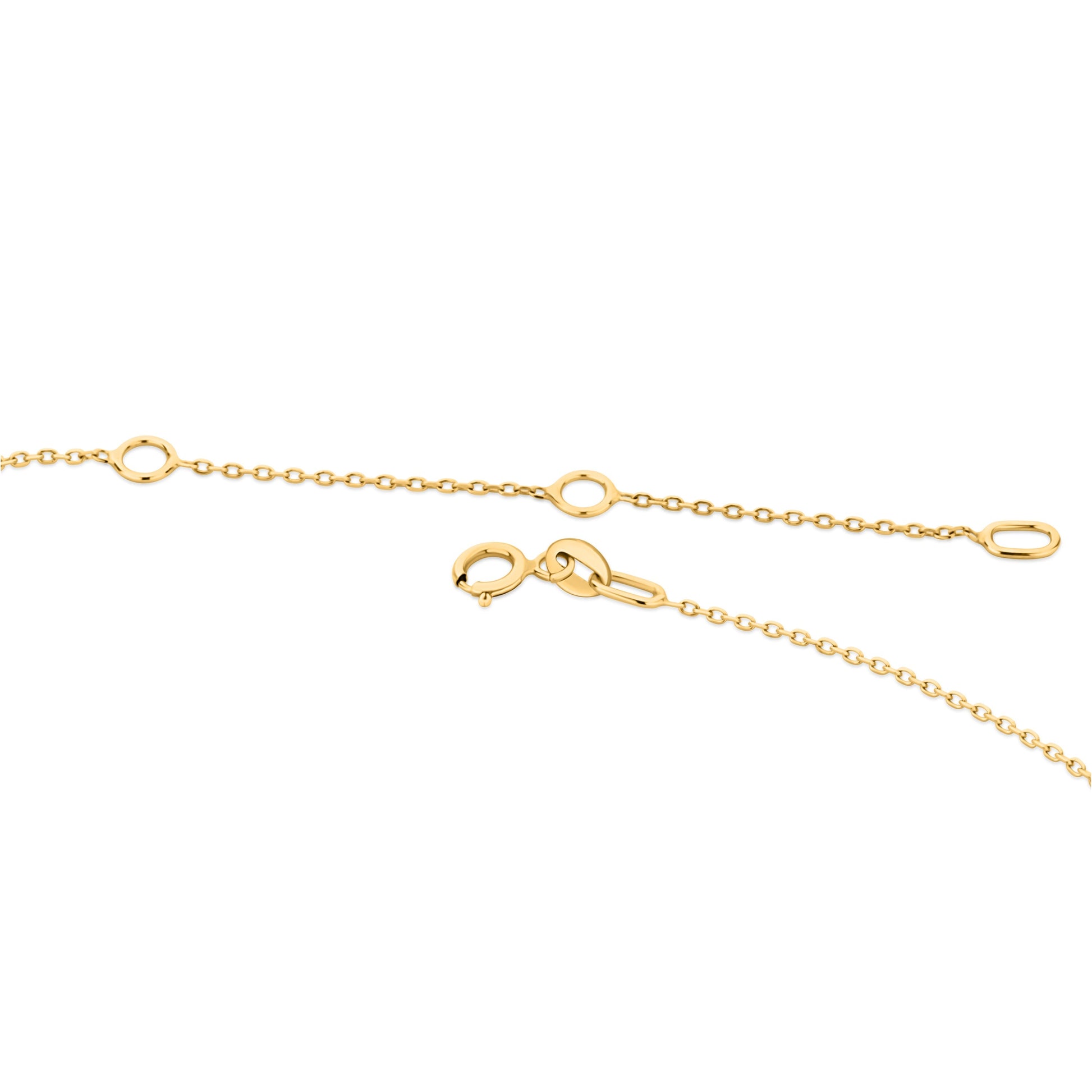 GIOVE MIO Cadena con Cruz en Oro Amarillo de 14Kt con Circonias Cúbicas. Oro 14Kt / Amarillo / 7X10MM