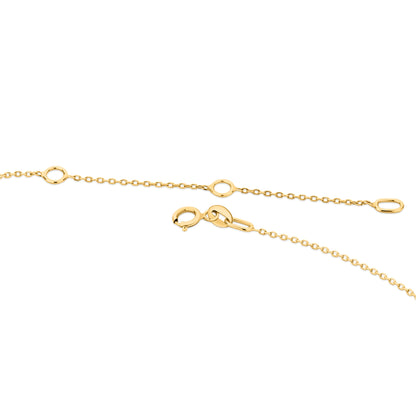 GIOVE MIO Cadena con Cruz en Oro Amarillo de 14Kt con Circonias Cúbicas. Oro 14Kt / Amarillo / 7X10MM