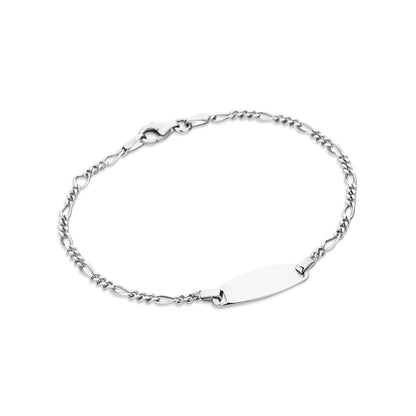 GIOVE MIO Esclava con Placa en Plata 925. Plata 925 / Blanco / 6X20MM