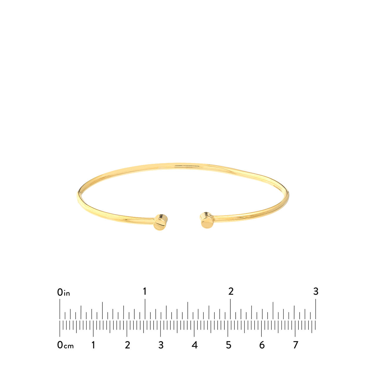 GIOVE MIO Pulsera Rígida Abierta en Oro Amarillo de 14Kt. Oro 14Kt / Amarillo / 58X1.7MM