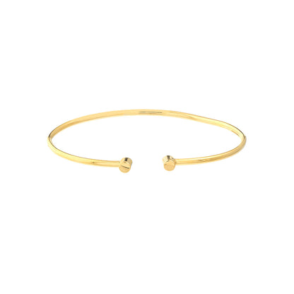 GIOVE MIO Pulsera Rígida Abierta en Oro Amarillo de 14Kt. Oro 14Kt / Amarillo / 58X1.7MM