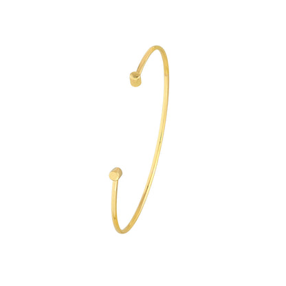 GIOVE MIO Pulsera Rígida Abierta en Oro Amarillo de 14Kt. Oro 14Kt / Amarillo / 58X1.7MM