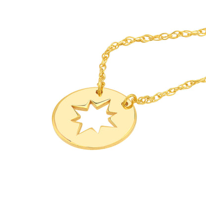 GIOVE MIO Cadena con Dije de Compás en Oro Amarillo de 14Kt. Oro 14Kt / Amarillo / 8MM