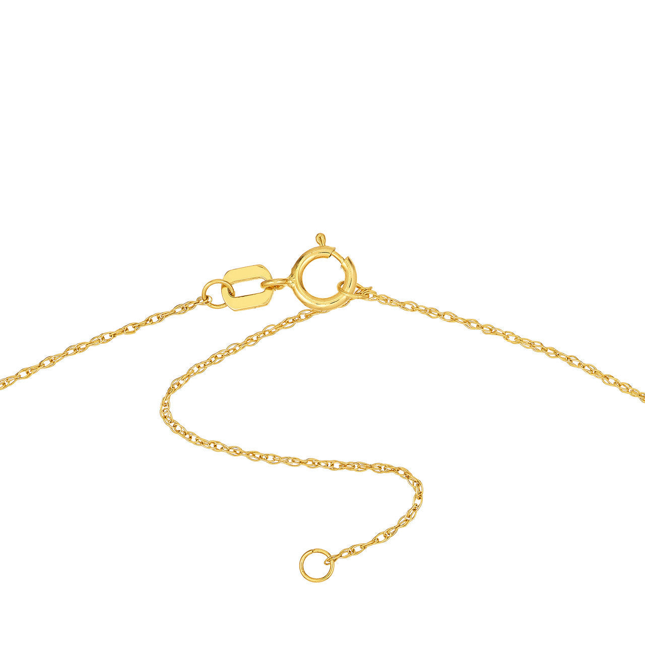 GIOVE MIO Cadena con Dije Circular en Oro Amarillo de 14Kt con Diamante Natural. Oro 14Kt / Amarillo / 9MM
