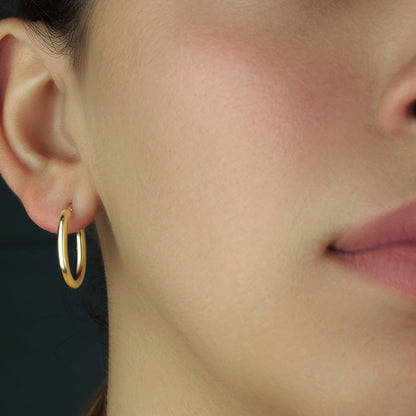 GIOVE MIO Argollas en Oro Amarillo de 18Kt. Oro 18Kt / Amarillo / 20MM TUB 2.5MM