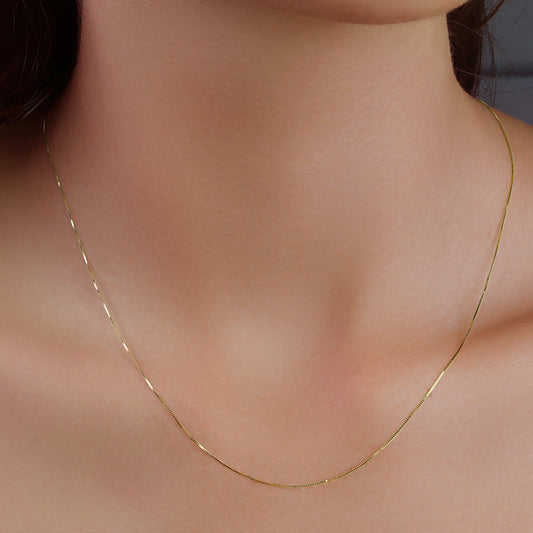 VENETIAN CHAIN NECKLACE IN 18KT YELLOW GOLD, 50 CM LONG