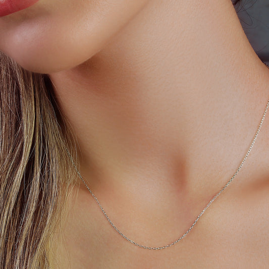 GIOVE MIO Cadena en Oro Blanco de 14Kt. Oro 14Kt / Blanco