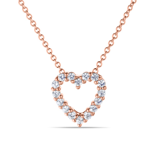 GIOVE MIO: Cadena de corazón Plata 925 bañada en Oro Amarillo 18kt con Zafiros Blancos. Regala elegancia y estilo con nuestra cadena de corazón con zafiros blancos. ¡Sorprende con un regalo único y significativo! ¡Hazlos sentir especiales! PLATA 925 BAÑADA EN ORO 18KT / AMARILLO, BLANCO Y ROSADO / 1 CM X 1 CM