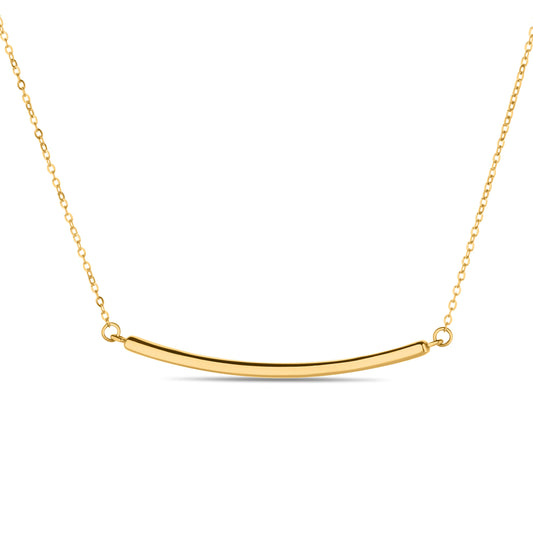Forced fashion chain necklace in 14kt yellow gold, 40 cm +5cm long