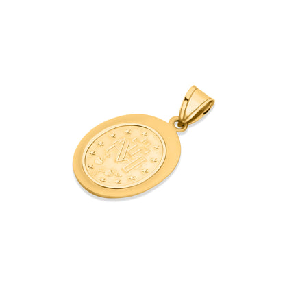 GIOVE MIO: Medalla Virgen Milagrosa en Oro Amarillo 14kt - Protección y elegancia en una joya única. ¡Hazla tuya ahora! ORO 14KT / AMARILLO / 5.80 X 5.77 X 3.60 MM