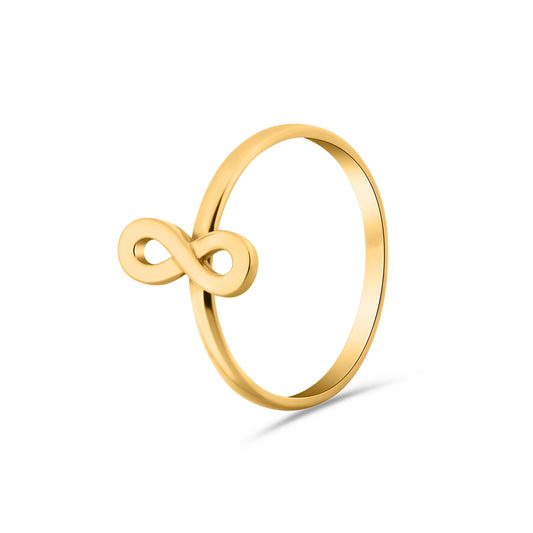 GIOVE MIO: Anillo de moda en oro amarillo de 18kt - Talla US 4 1/4 ¡Destaca con estilo y elegancia! ORO 18KT / AMARILLO / 5.80 X 5.77 X 3.60 MM