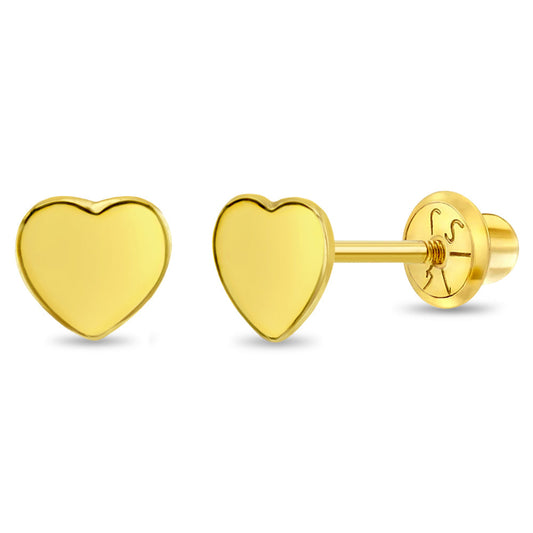 GIOVE MIO: Aretes de bebé Oro Amarillo 14kt. Protege y embellece a tu pequeño tesoro. Asegura su delicada piel con cierre de seguridad. ¡Hazlo brillar! ¡Haz de cada momento un recuerdo inolvidable! ORO 14KT / AMARILLO / 5.80 X 5.77 X 3.60 MM