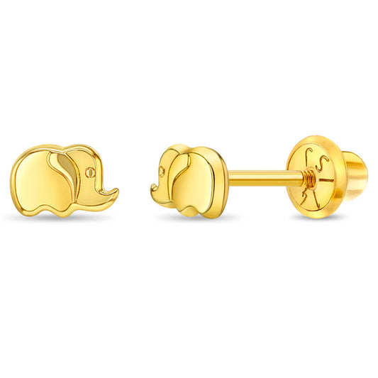 GIOVE MIO: Aretes de Bebé Oro Amarillo 14kt para Momentos Especiales. ¡Haz que los primeros recuerdos de tu pequeño brillen! Adorables aretes con cierre de seguridad. ¡Perfectos para regalar! ¡Haz que cada momento sea inolvidable con GIOVE MIO! ORO 14KT / AMARILLO / 5.80 X 5.77 X 3.60 MM