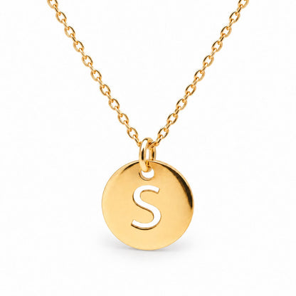 GIOVE MIO Cadena con Inicial S en Plata 925 Bañada en Oro Amarillo de 18Kt. Plata 925 Bañada en Oro 18Kt / Amarillo / 10MM
