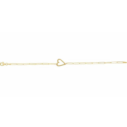 GIOVE MIO: Cadena de corazón de oro amarillo de 14kt para un regalo inolvidable con propósito. ¡Sorprende con elegancia y amor en cada detalle! ORO 14KT / AMARILLO / 5.80 X 5.77 X 3.60 MM