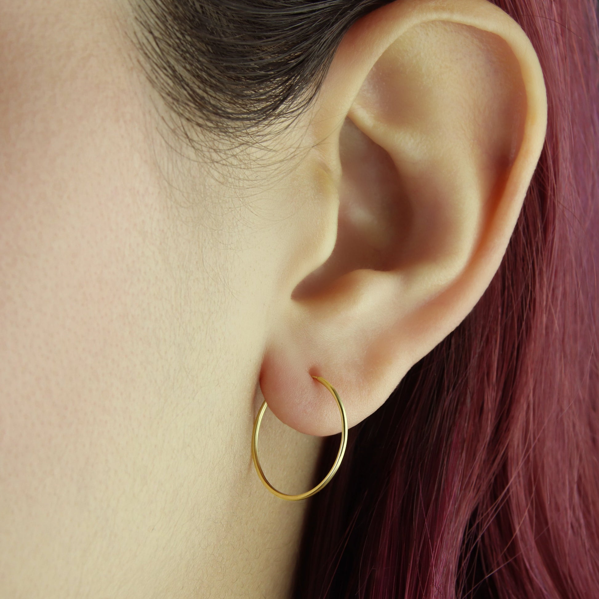 GIOVE MIO Argollas en Oro Amarillo de 18Kt. Oro 18Kt / Amarillo / 16.5MM TUB 0.7MM