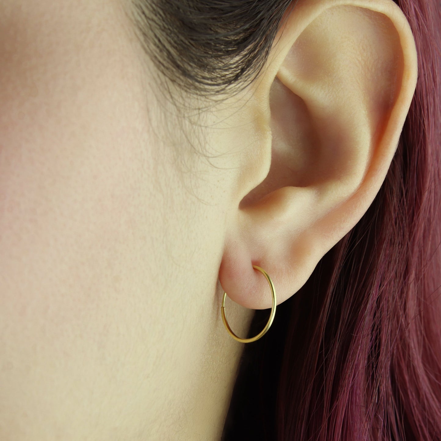 GIOVE MIO Argollas en Oro Amarillo de 18Kt. Oro 18Kt / Amarillo / 13.5MM TUB 0.7MM