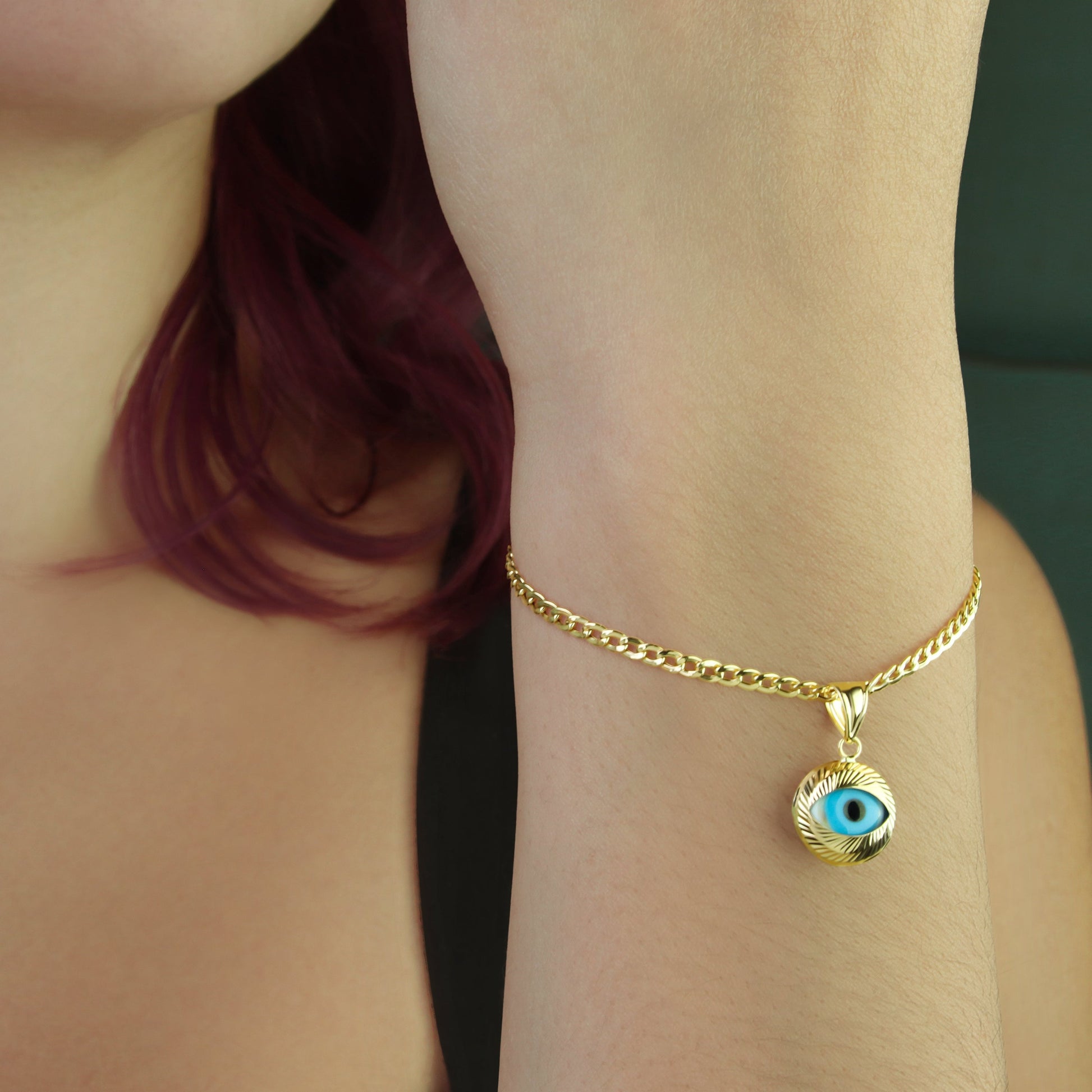 GIOVE MIO Dije de Ojo Turco en Oro Amarillo de 18Kt. Oro 18Kt / Amarillo / DIA11.6MM